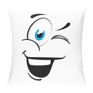 Personality  Happy Face Cartoon Expression Pillow Covers