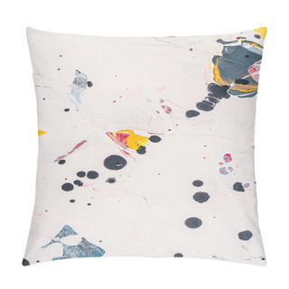 Personality  Abstract Texture With Oil Paint Stains Pillow Covers