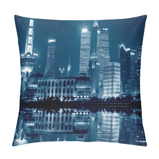 Personality  Shanghai Skyline Pillow Covers