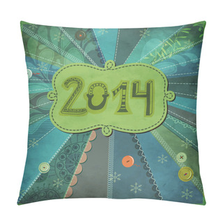 Personality  2014 New Year Poster Pillow Covers