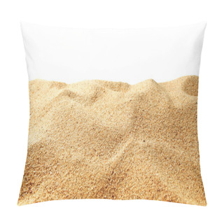 Personality  Sand Dunes Isolated On White Background Pillow Covers