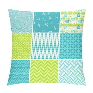 Personality  Seamless Patterns Set - Simple Summer Theme Pillow Covers