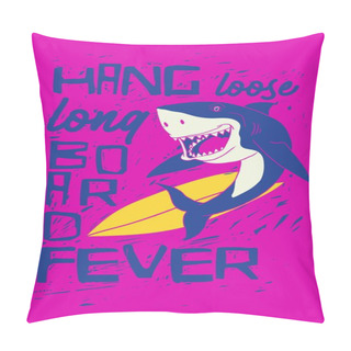 Personality  Surf Shark Graphic Design Pillow Covers