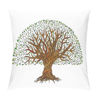 Personality  Big Tree With Roots For Your Design Pillow Covers
