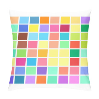 Personality  Tessellation, Mosaic Colorful, Light Colored Squares, Rectangles Pattern Pillow Covers