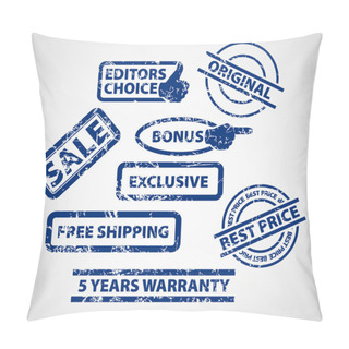 Personality  Set Of Stamps For Your Eshop Pillow Covers