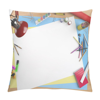 Personality White Canvas Copy Space Pillow Covers