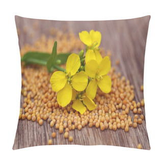 Personality  Mustard Flower With Seeds Pillow Covers