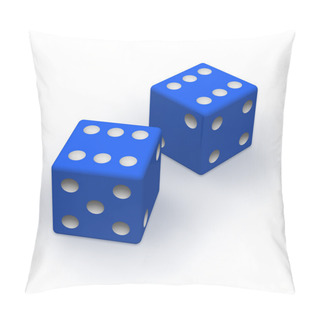 Personality  Blue Dice Pillow Covers