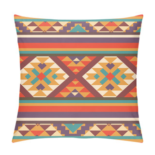 Personality Seamless Colorful Navajo Pattern Pillow Covers