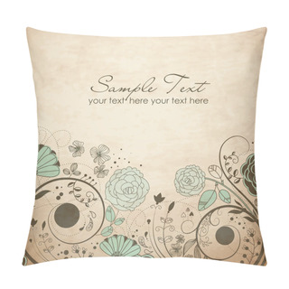 Personality  Floral Greeting Card Pillow Covers