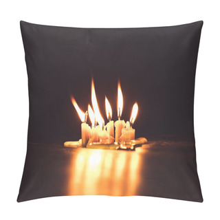Personality  Burning Candles Pillow Covers