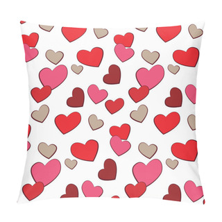 Personality  Valentine's Day Hearts Love Seamless Pattern Pillow Covers