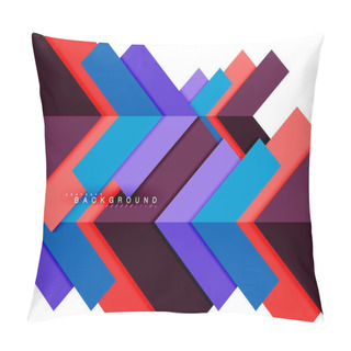 Personality  Multicolored Abstract Geometric Shapes, Geometry Background For Web Banner Pillow Covers