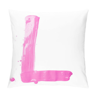 Personality  Letter Made With The Paint Strokes Pillow Covers