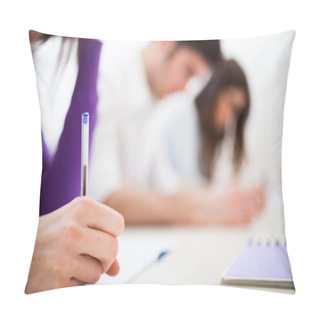 Personality  Student At Work Pillow Covers