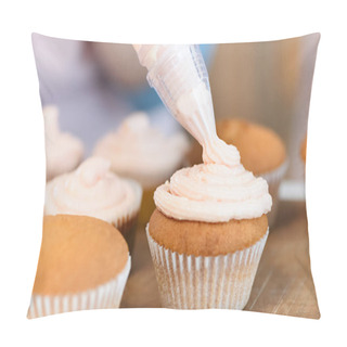 Personality  White Cream On Cupcakes Pillow Covers