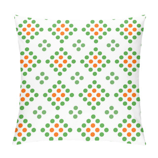 Personality  Seamless Geometrical Pattern With Circles On A White Background. Pillow Covers