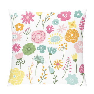 Personality  Blooming Wild Flowers Pillow Covers