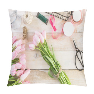 Personality  Pink Tulips View Pillow Covers