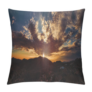 Personality  Aerial Sunset Panoramic Pillow Covers