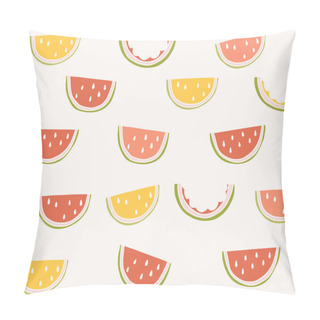 Personality  Vector Summer Pattern With Fruits.  Pillow Covers