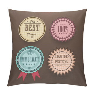 Personality  Collection Of Vintage High Quality Labels Pillow Covers