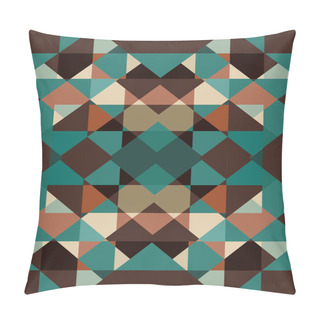 Personality  Abstract Retro Geometric Background. Vector Illustration Pillow Covers