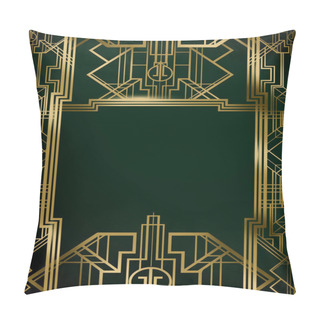 Personality  Great Gatsby Art Deco Movie Film Inspired Background Poster Banner Sign Pillow Covers