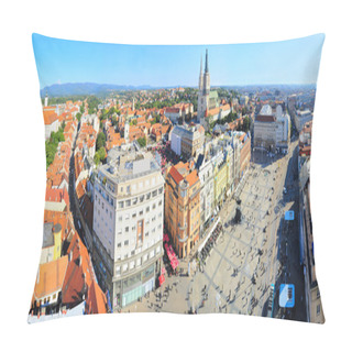 Personality  Croatian Zagerb Aerial View Pillow Covers