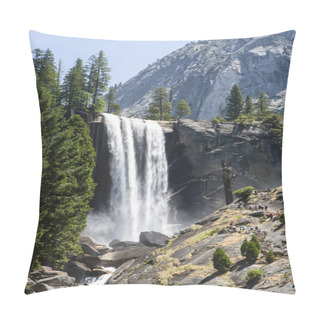 Personality  Vernal Falls In Summer, Yosemite National Park, California, USA. Pillow Covers
