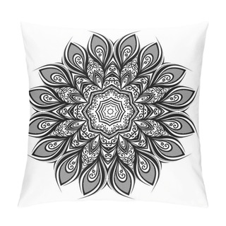 Personality  Black Deco Ornament Mandala Pillow Covers
