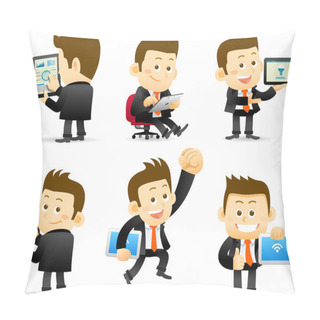 Personality  Businessman & Tablet Pc Pillow Covers