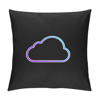 Personality  Big Cloud Blue Gradient Vector Icon Pillow Covers