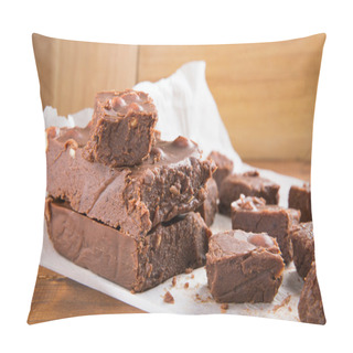 Personality  Chocolate Cake (fudge) With  Hazelnuts Pillow Covers