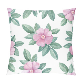Personality  Watercolor Wild Rose Flowers  Pattern Pillow Covers