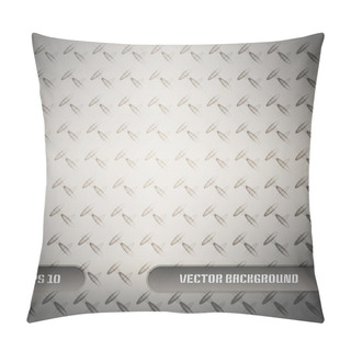 Personality  Metal Texture Background. Vector Pillow Covers