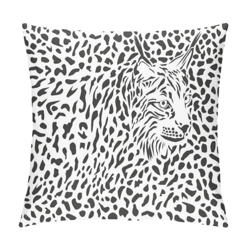Personality  Lynx vector background pillow covers