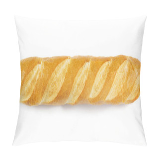 Personality  French Baguette Isolated On White Pillow Covers