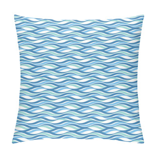 Personality  Abstract Wavy Ocean Background Pillow Covers