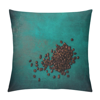 Personality  Coffee Beans On Background,close Up Pillow Covers