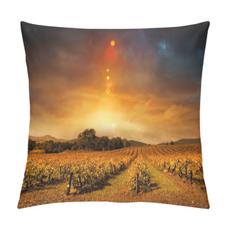 Personality  Autumn Vineyard Sunset Pillow Covers