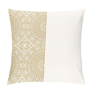Personality  Invitation Card With Mandala. Pillow Covers