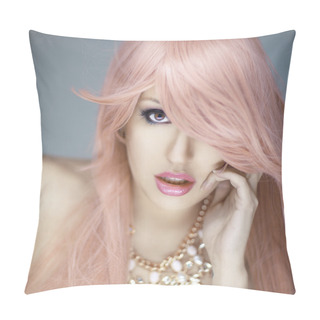 Personality  Beautiful Woman Portrait Pillow Covers