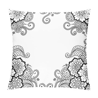 Personality  Flower Vector Ornament Frame Pillow Covers