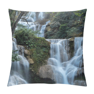 Personality  Tat Kuang Si Waterfalls Near Luang Prabang, Laos Pillow Covers