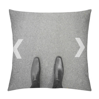 Personality  Decision To Make At The Crossroad Pillow Covers