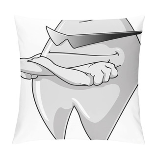 Personality  Tooth Guard Pillow Covers