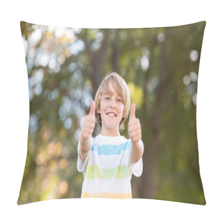 Personality  Happy Boy Smiling At Camera Pillow Covers