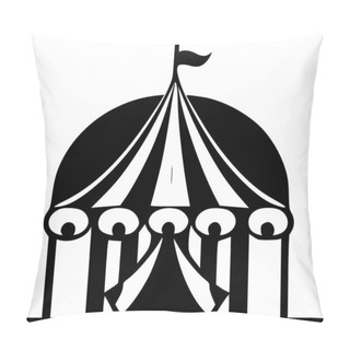 Personality  Circus - Minimalist And Flat Logo - Vector Illustration Pillow Covers